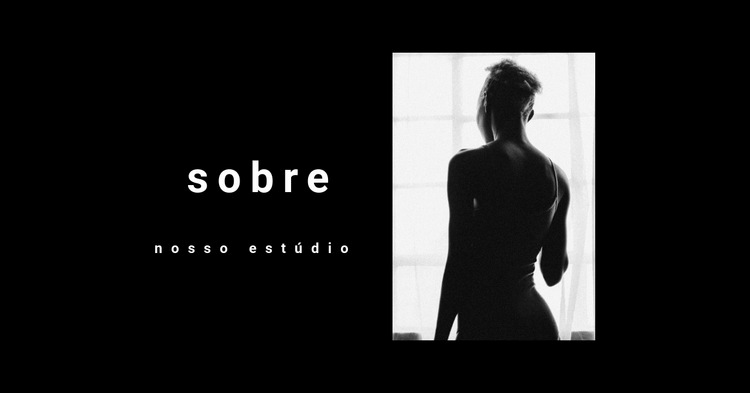 Sobre um fotógrafo de moda Design do site