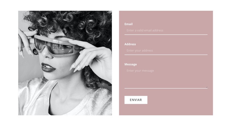 Escreva para nossos estilistas Landing Page