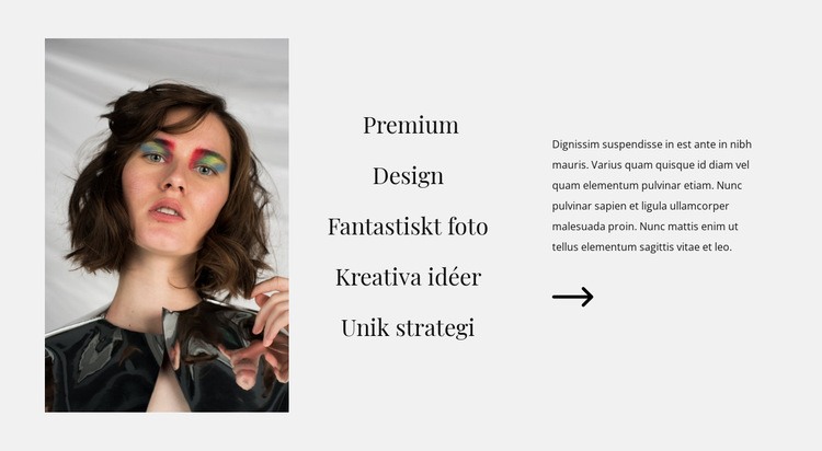 Design riktningar HTML-mall