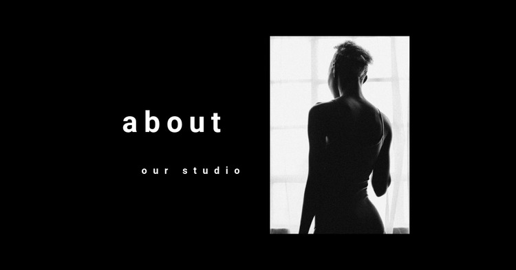 About a fashion photographer Web Design