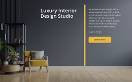 Comprehensive luxury interior design studio - CSS Template by Nicepage
