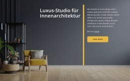 Umfassendes Studio Für Luxuriöse Innenarchitektur – Kostenlose HTML5-Vorlage