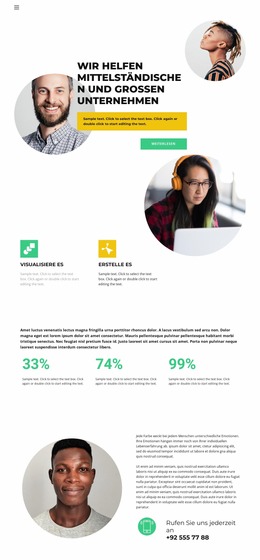 Informationssicherheit Business-Website-Vorlage