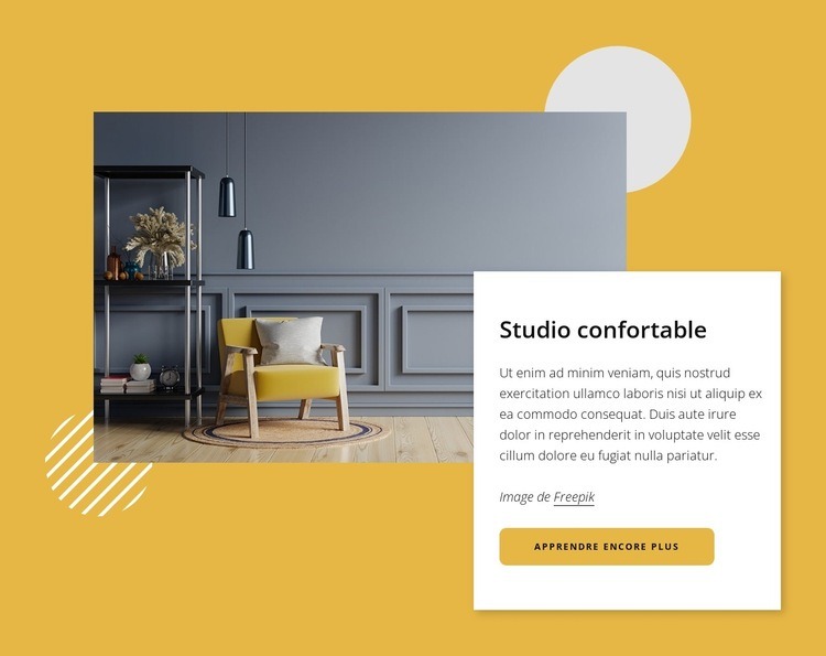 Petit studio cosy Conception de site Web