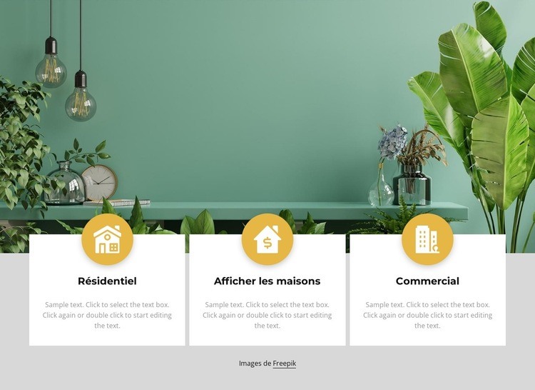 Étude de design d'intérieur multidisciplinaire Modèles de constructeur de sites Web