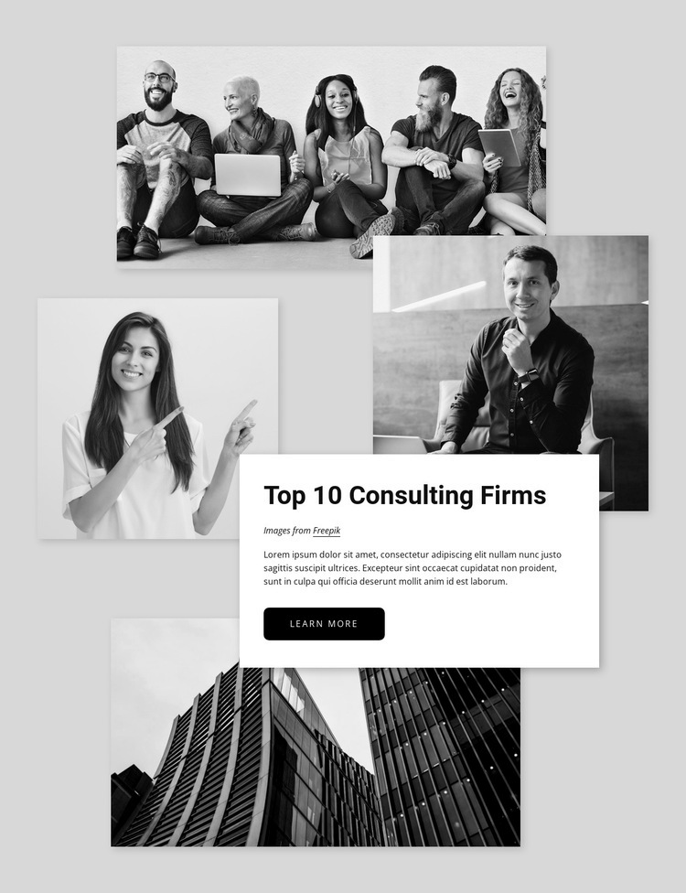 Top consulting firms Homepage Design