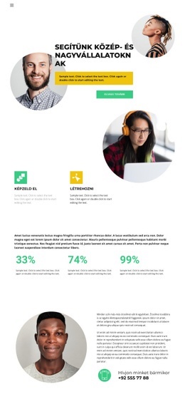 Információ Biztonság - Reszponzív HTML-Sablon