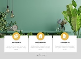 Multi-Disciplinary Interior Design Studi - Simple One Page Template