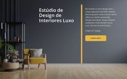 Estúdio De Design De Interiores De Luxo Abrangente - Download Gratuito Do Modelo De Site
