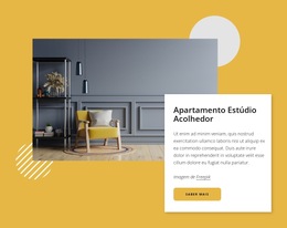 Pequeno Apartamento Acolhedor - Modelo De Página De Destino