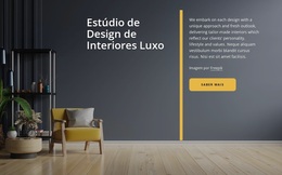 Estúdio De Design De Interiores De Luxo Abrangente - Tema WordPress De Arrastar E Soltar