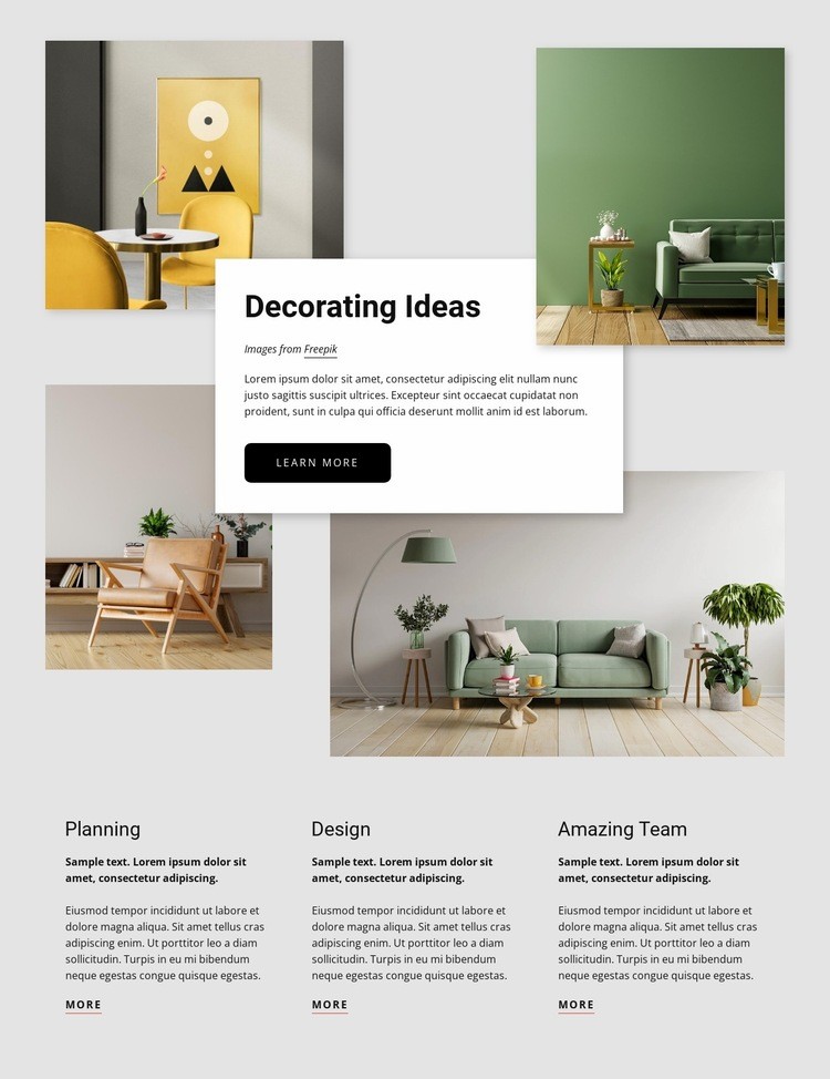 New interior design ideas Squarespace Template Alternative