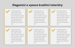 Elegantní A Vysoce Kvalitní Interiéry – Online Šablony