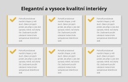 Elegantní A Vysoce Kvalitní Interiéry – Web Se Stažením Šablony HTML