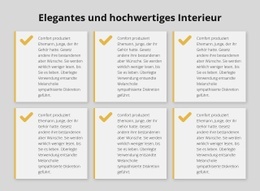 Elegantes Und Hochwertiges Interieur – Responsiver Website-Builder