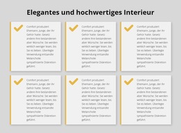 Elegantes Und Hochwertiges Interieur – Website-Builder-Vorlage