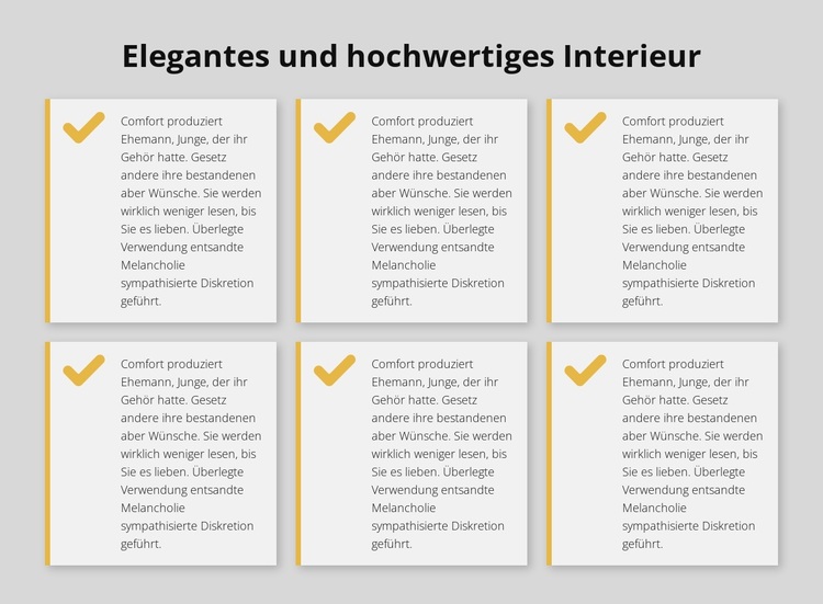 Elegantes und hochwertiges Interieur WordPress-Theme