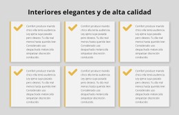 HTML5 Responsivo Para Interiores Elegantes Y De Alta Calidad.