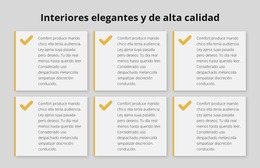 Interiores Elegantes Y De Alta Calidad. - Arrastrar Y Soltar Plantilla Joomla