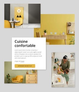 Cuisine Confortable - Drag And Drop HTML Builder