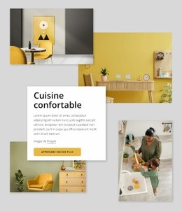 Cuisine Confortable - Maquette De Site Web Gratuite