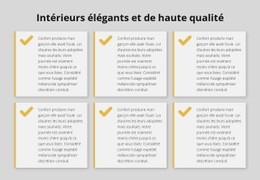 Intérieurs Élégants Et De Haute Qualité : Modèle HTML5 Créatif Polyvalent