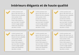 Intérieurs Élégants Et De Haute Qualité – Modèle De Création De Site Web