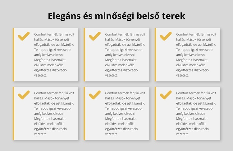 Elegáns és minőségi belső terek HTML Sablon