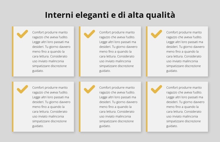 Interni eleganti e di alta qualità Modelli di Website Builder