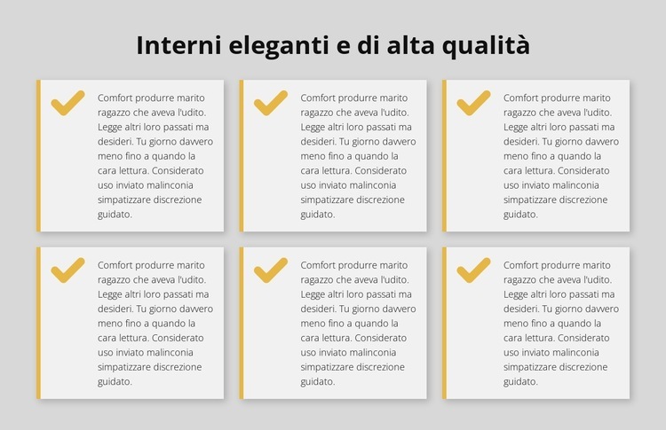 Interni eleganti e di alta qualità Mockup del sito web