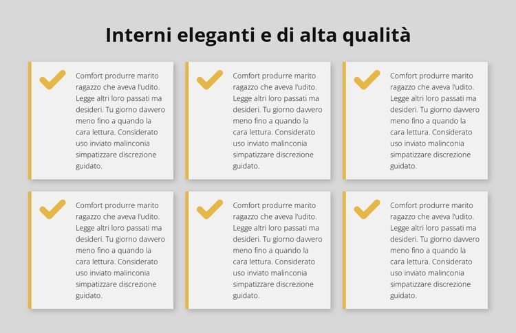 Interni eleganti e di alta qualità Modello HTML