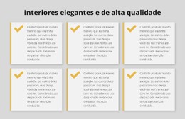 HTML5 Responsivo Para Interiores Elegantes E De Alta Qualidade