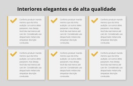 Interiores Elegantes E De Alta Qualidade - Site Com Download De Modelo HTML