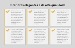 Interiores Elegantes E De Alta Qualidade - Modelo HTML5 Criativo Multiuso