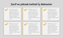 Zarif Ve Kaliteli Iç Mekanlar Için Duyarlı HTML5