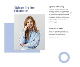 Steigern Sie Ihre Beruflichen Fähigkeiten - Bestes Website-Vorlagendesign