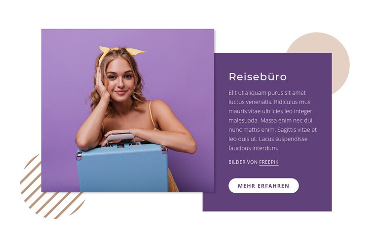 Reiseerfahrung Landing Page