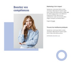 Boostez Vos Compétences Professionnelles - Inspiration Pour Une Maquette De Site Web