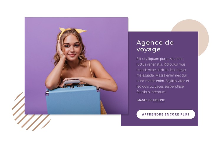 Expérience de voyage Modèle CSS