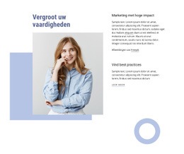 Vergroot Uw Professionele Vaardigheden - Aangepaste HTML5-Sjabloon