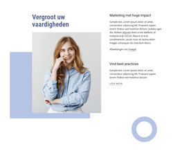 Vergroot Uw Professionele Vaardigheden Basis CSS-Sjabloon