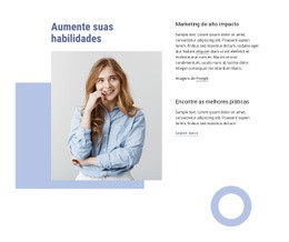 Aumente Suas Habilidades Profissionais - Inspiração Para O Design Do Site