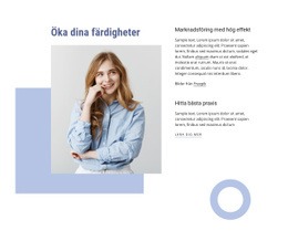 Öka Dina Yrkeskunskaper - HTML-Sidmall