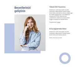 Mesleki Becerilerinizi Geliştirin Temel CSS Şablonu