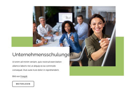 Unternehmensschulungen - Kostenlose HTML-Vorlage