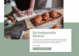 Handgemachte Bäckerei - HTML5-Zielseite
