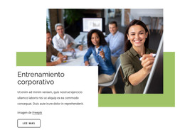 Entrenamiento Corporativo - Plantilla HTML Gratuita