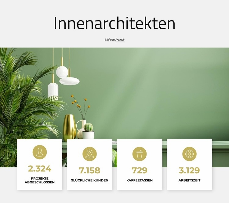 Innenarchitekten HTML5-Vorlage