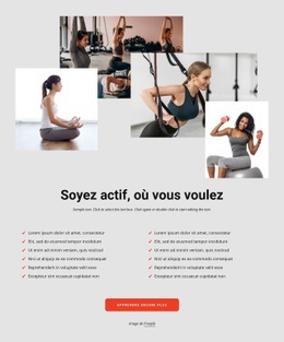 Le Sport Réduit Le Stress - HTML Website Builder