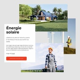Énergie Solaire Contre Énergie Éolienne - Design HTML Page Online